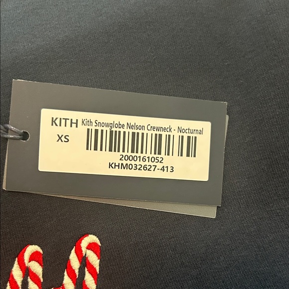 Kith Navy Kithmas Crewneck Sweater - Picture 3 of 3